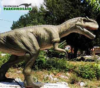 Jättiläinen animoitu dinosaurusmalli golfin koristeluun